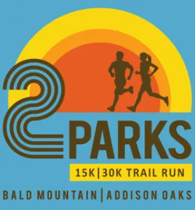 2 PARKS TRAIL HALF MARATHON AND 5K logo