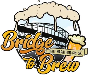 "Bridge to Brew"  Half Marathon and 5K logo