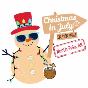 Christmas 5K/10K/Half Marathon in July - North Pole logo