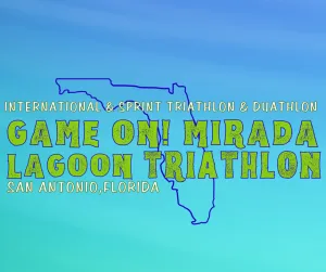 Game On! Mirada Lagoon Triathlon Presented by SACFCU logo