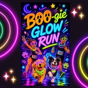 BOO-gie Glow Run 5K 10K Half Marathon - SummerWeen Series by Califlow Runs logo