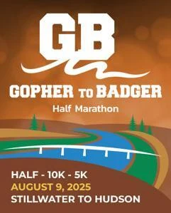 Gopher to Badger Half Marathon logo