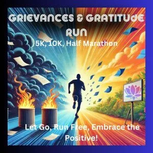 Grievances & Gratitude Run – New Year Reset 5K 10K Half Marathon logo
