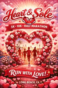 Heart and Sole Valentine's Run 5K, 10K, and Half Marathon by Califlow Runs