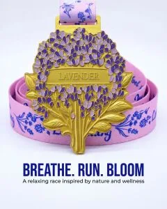 Lavender Race 2026 | The Language of Flowers Virtual Collection 1M 5K 10K Half Marathon & Marathon