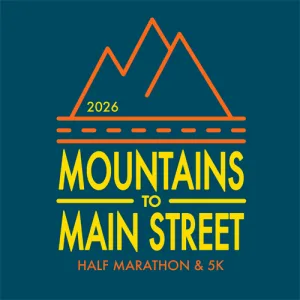 Mountains to Mainstreet Half Marathon logo
