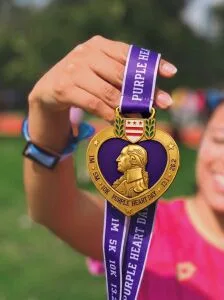 Purple Heart Day Virtual Race 2026 | 1M 5K 10K 13.1 26.2 logo