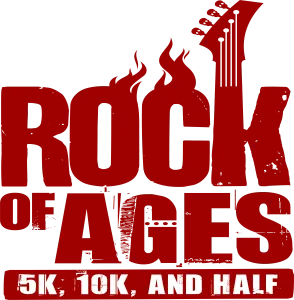 Rock of Ages 5K, 10K & Half Marathon Run logo