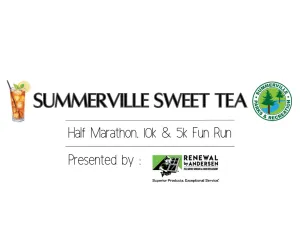 Summerville Sweet Tea Half Marathon, 10K, and 5K logo