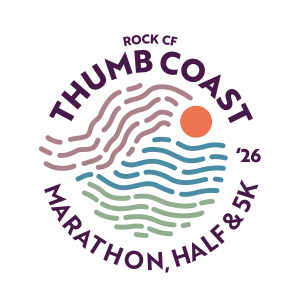 Rock CF Thumb Coast Marathon, Half Marathon & 5K logo