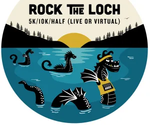 The Rock the Loch 5K/10K/Half Marathon (LIVE or Virtual) logo