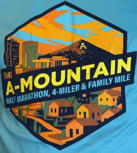 TMC A-Mountain Half Marathon + 4-Miler + Family Mile logo