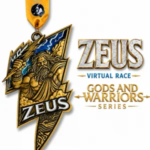 Zeus Race 2026 | Gods & Warriors Virtual Running Series 1M 5K 10K 13.1 26.2 logo